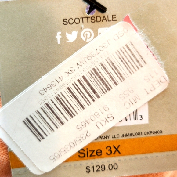 NWT John Mark kimono/topper, size 3X - Picture 9 of 9